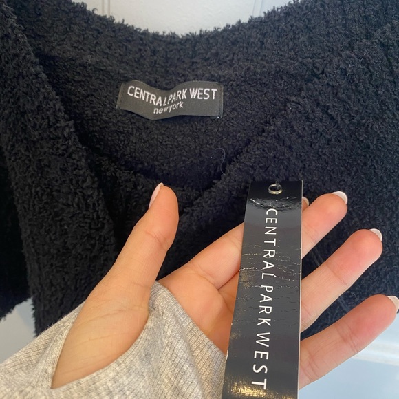 NEW Central Park West teddy black crop tank top size L/XL - Picture 7 of 8